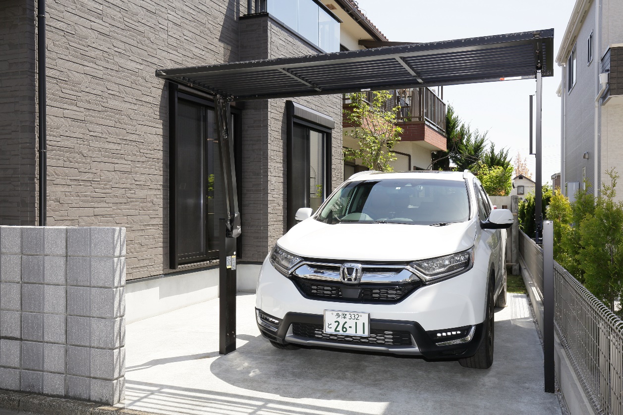 屋上のある家　カースペース