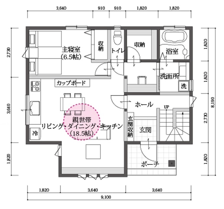 規格住宅（ワンズキューボ）の家