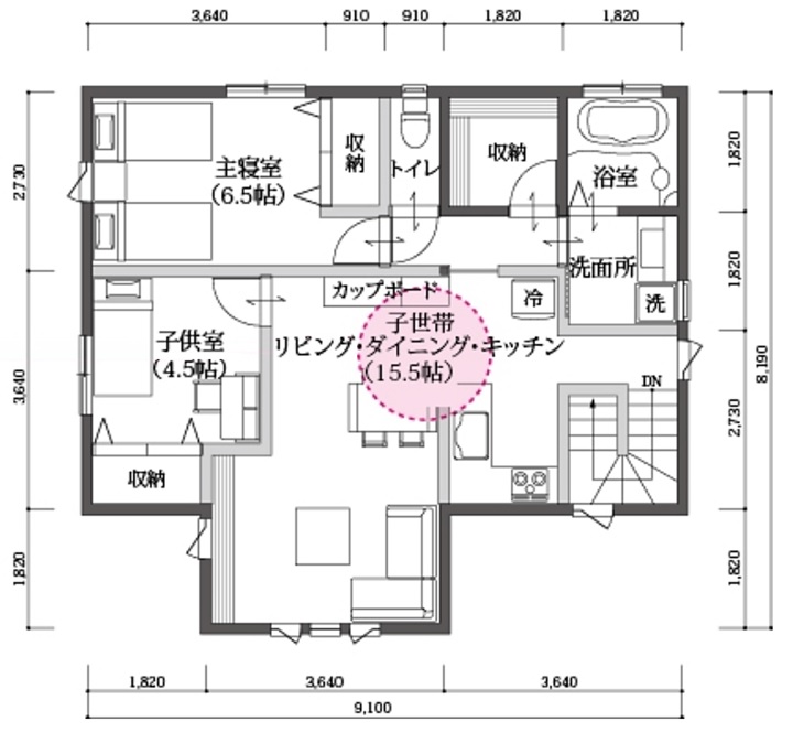 規格住宅（ワンズキューボ）の家